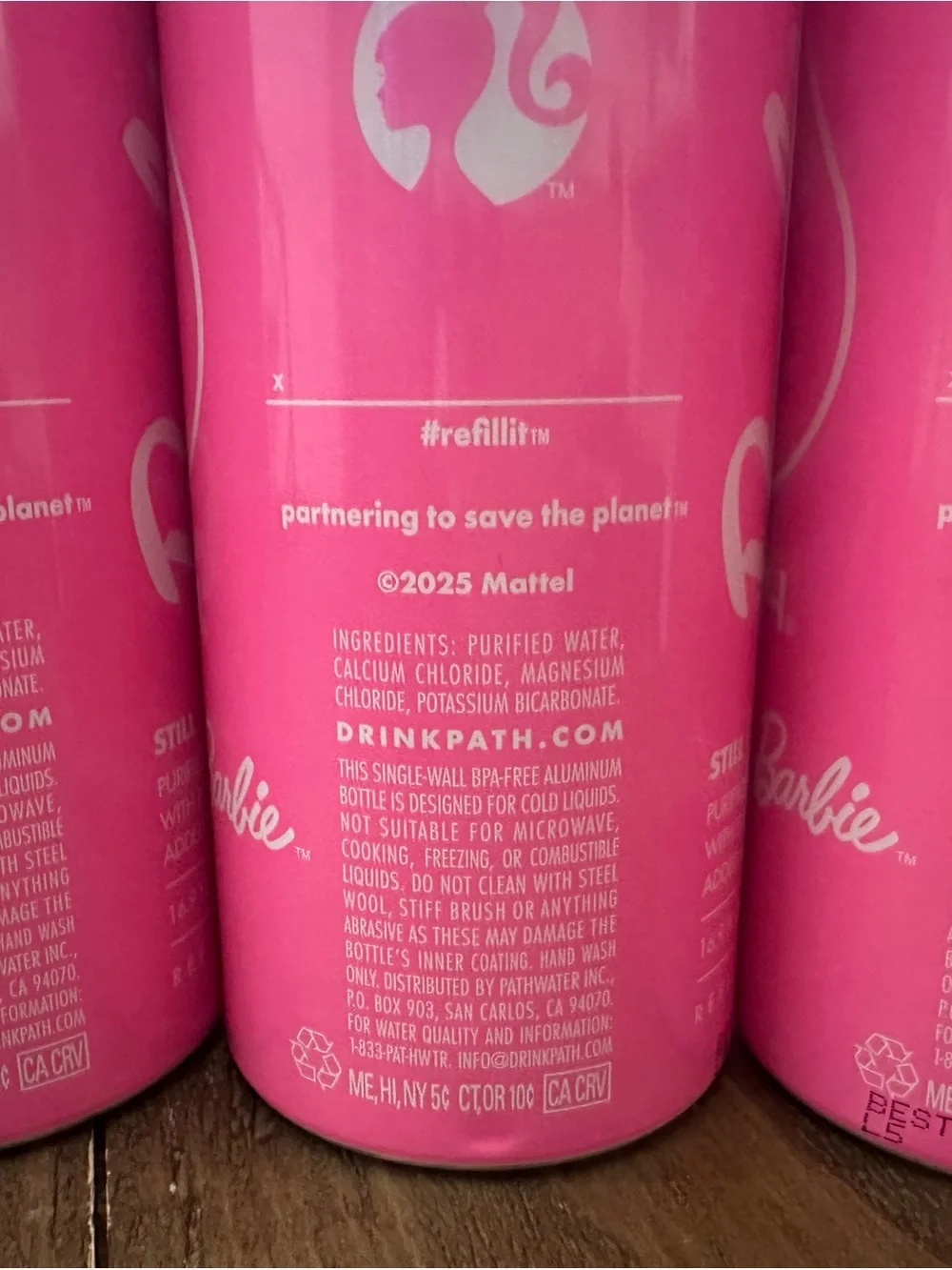 Barbie Hydrating Bottle in Vibrant Pink